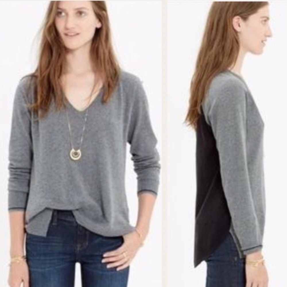Madewell Tiebreaker V-Neck Sweater